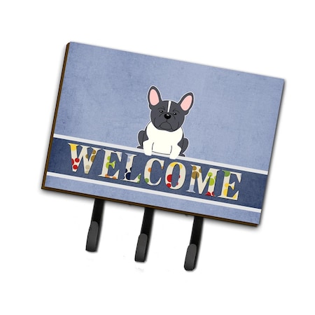 Carolines Treasures French Bulldog Black & White Welcome Leash or Key Holder BB5593TH68